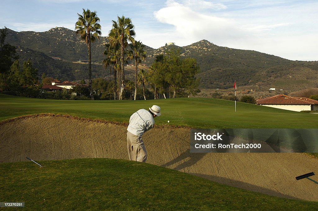 Schöne Senior Sand und sparen - Lizenzfrei Golf Stock-Foto