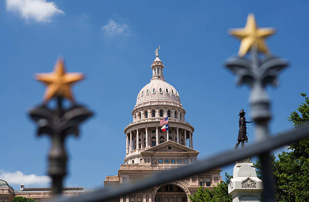 state capitol - texas state flag texas dome austin texas zdjęcia i obrazy z banku zdjęć