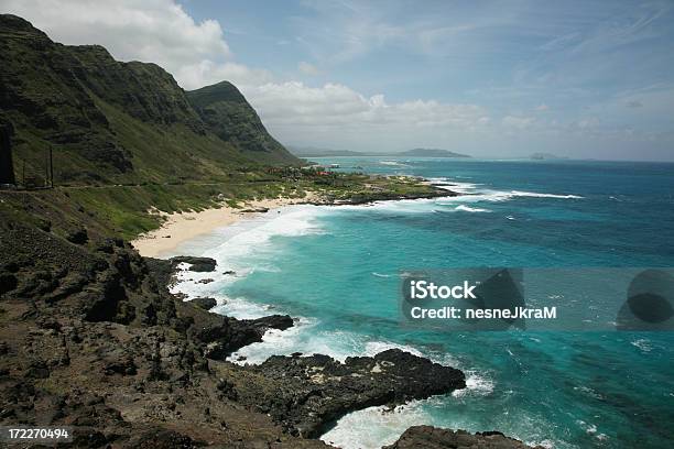 Foto de A Costa Leste De Oahu e mais fotos de stock de Areia - Areia, Arrebentação, Atividade Recreativa