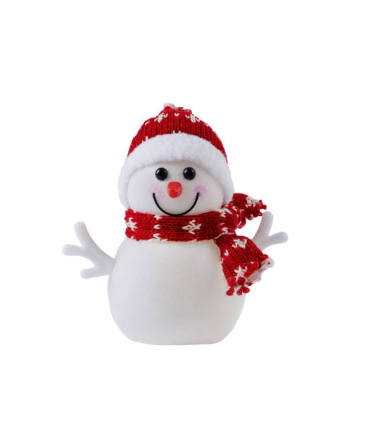 istock Snowman toy isolated on white background. 1722707153