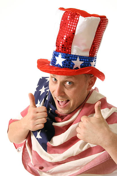 istock Patriotic American Giving Two Thumbs Up 172270952