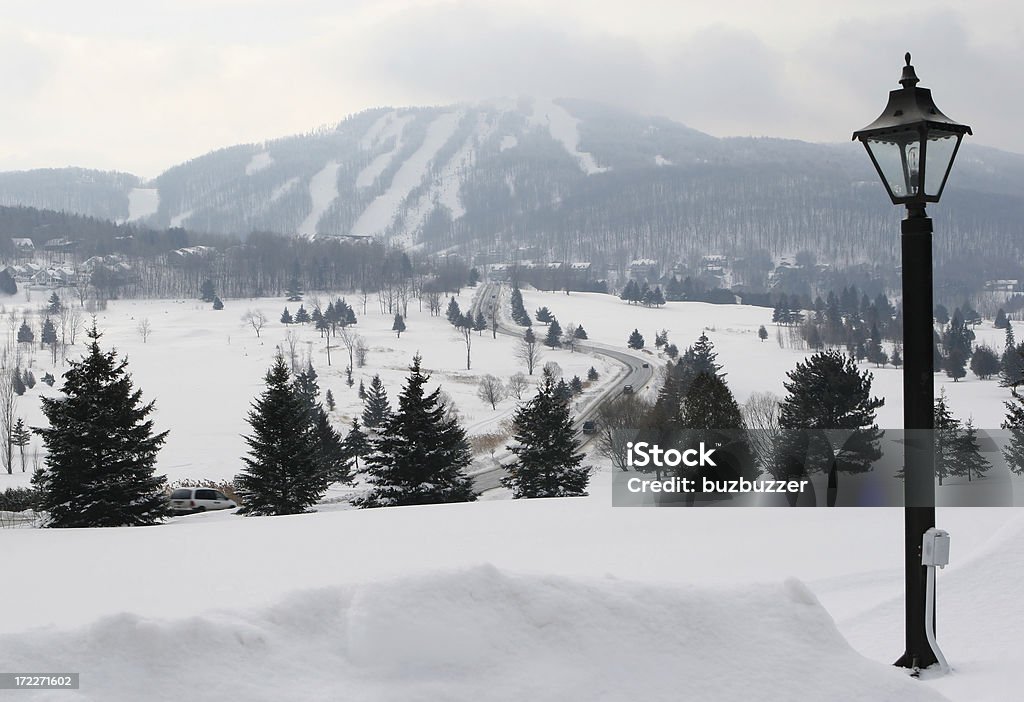 Bromont Ski Горы - Стоковые фото Восточные кантоны роялти-фри