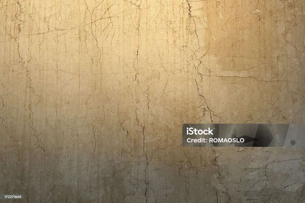 Beige rissigen Roman Marmor Wand Textur, Rom, Italien - Lizenzfrei Abstrakt Stock-Foto
