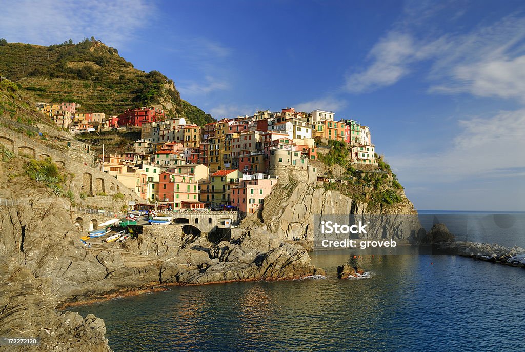 Cinque Terre, Itália - Foto de stock de Aldeia royalty-free