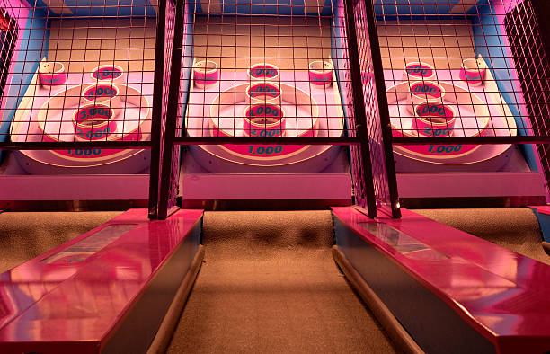 Roll In Skee ball or skill ball arcade photos stock pictures, royalty-free photos & images