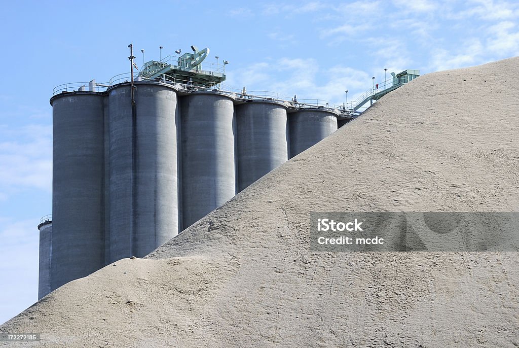 Beton-Plant - Lizenzfrei Zementfabrik Stock-Foto