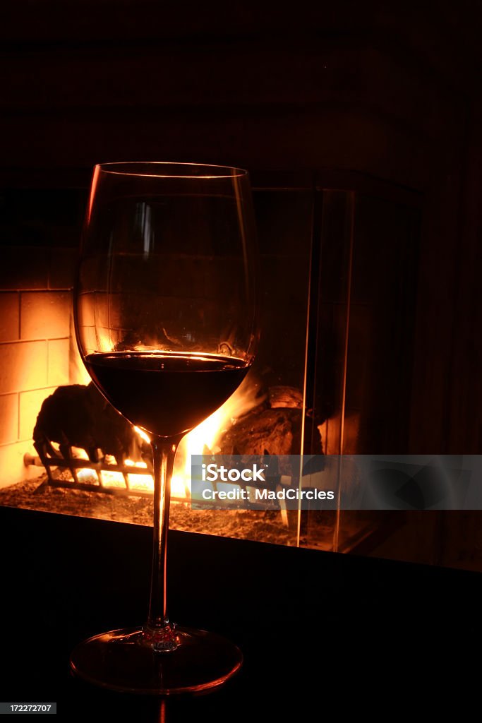 Красное вино огня - Стоковые фото Алкоголь - напиток роялти-фри