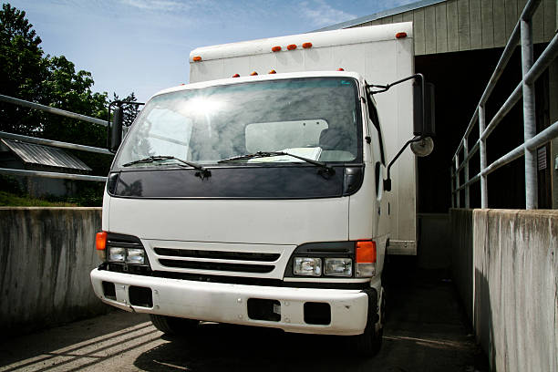istock Box Truck in Shipping Loading / Receiving Dock 172272755