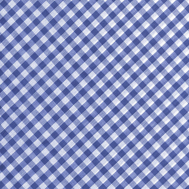 niebieskie i białe tkaniny kratkę - striped textile tablecloth pattern zdjęcia i obrazy z banku zdjęć