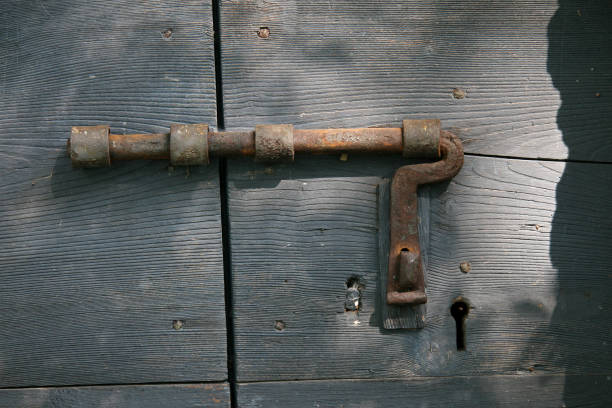 istock Padlock of a door 172272880