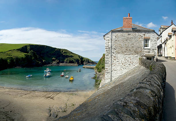 porto de isaac - cornwall england uk england port isaac imagens e fotografias de stock