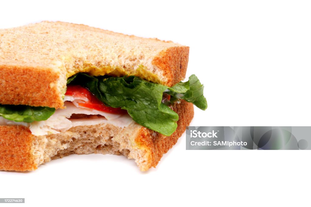 Turquia a sanduíche - Royalty-free Falta um Bocado Foto de stock