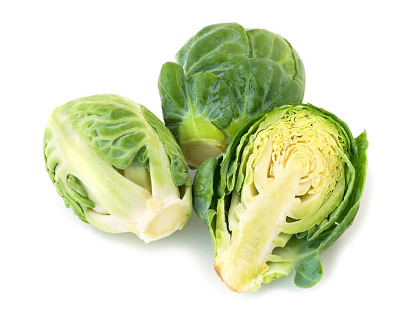 Brussel Sprouts Brussel sprouts isolated on white background brussels sprout stock pictures, royalty-free photos & images