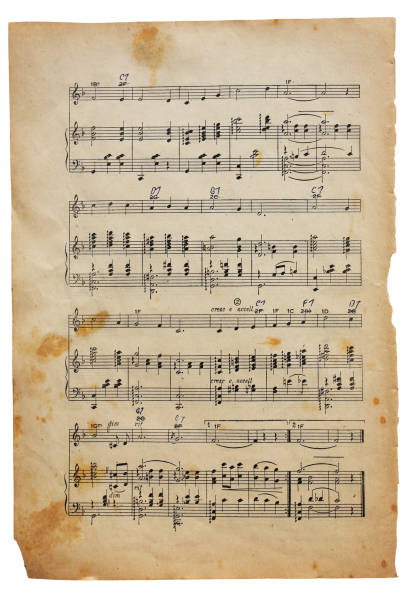 istock antique grunge sheet music with path 172274705