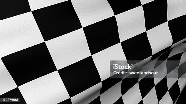 Bandiera A Scacchi - Fotografie stock e altre immagini di Bandiera a scacchi - Bandiera a scacchi, A quadri, Bandiera