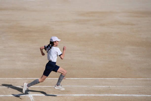 girl running full speed