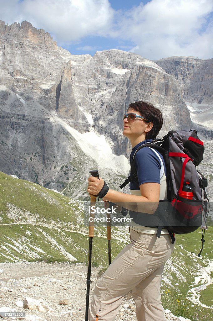 hiking vertical hiker with mountain outlookView other images with these models in my portfolio: Adult Stock Photo