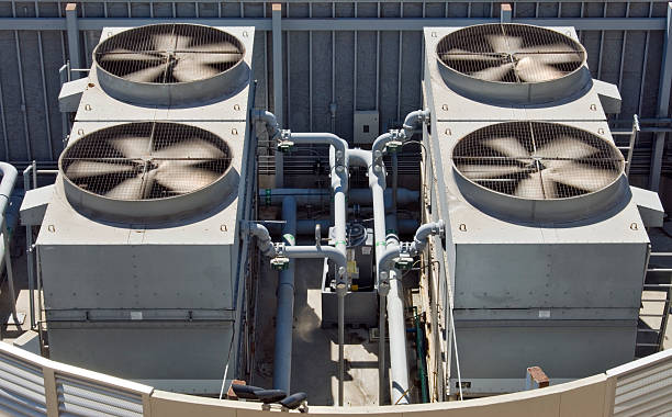 HVAC Commercial Air Condioners stock photo