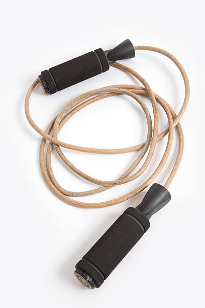 가죽 줄넘기 블랙 발색단 오목교 대한 교육 - jump rope exercise equipment athleticism leather 뉴스 사진 이미지