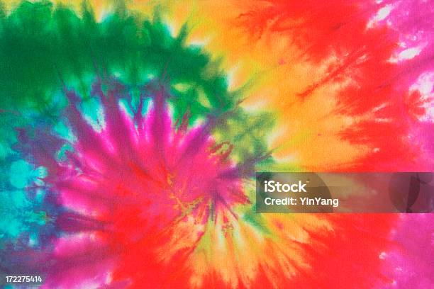 Psychedelic Tie Dye A 1960s Style Symbol Of Peace Background Stock Photo - Download Image Now