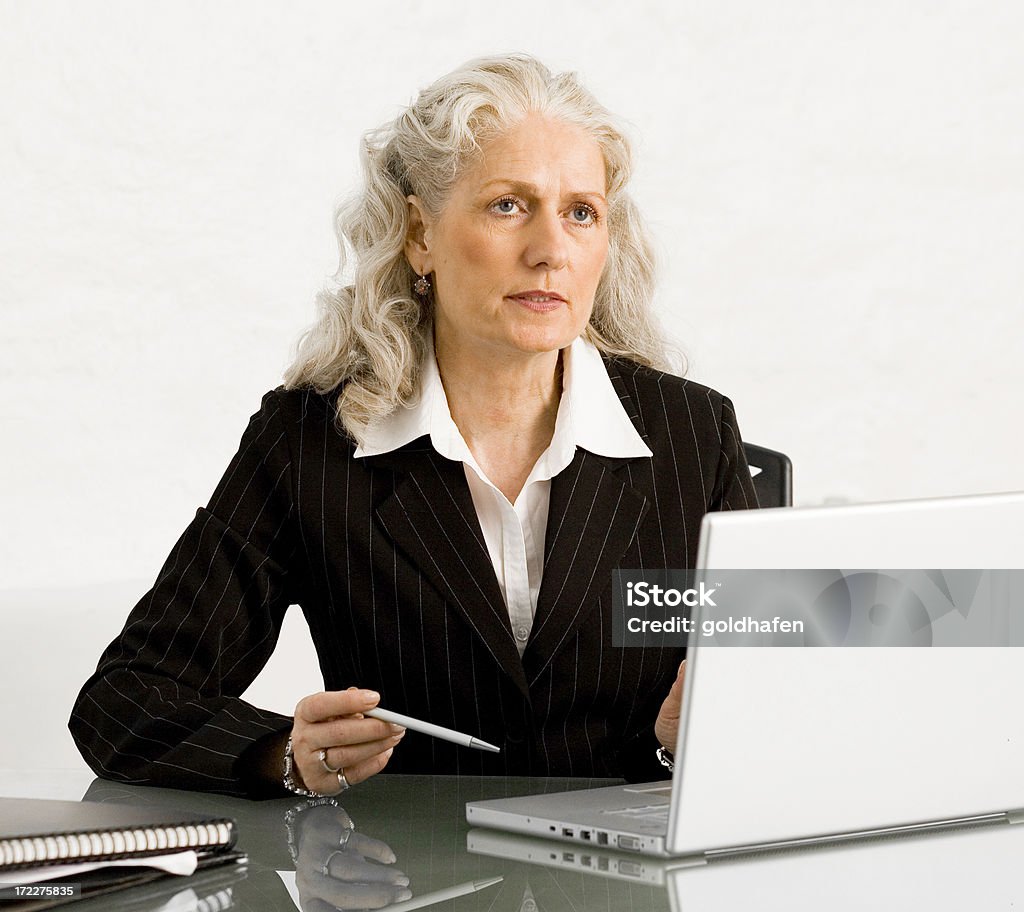 woman at work dont mess with her - she is smarter than you are. 45-49 Years Stock Photo