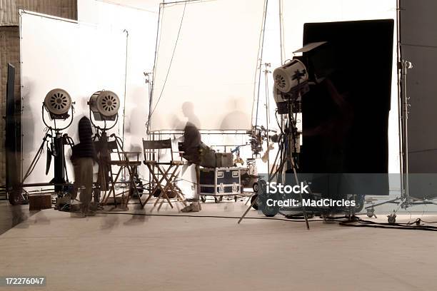 Television Production With Long Exposure Stock Photo - Download Image Now - Movie, Industry, Film Industry