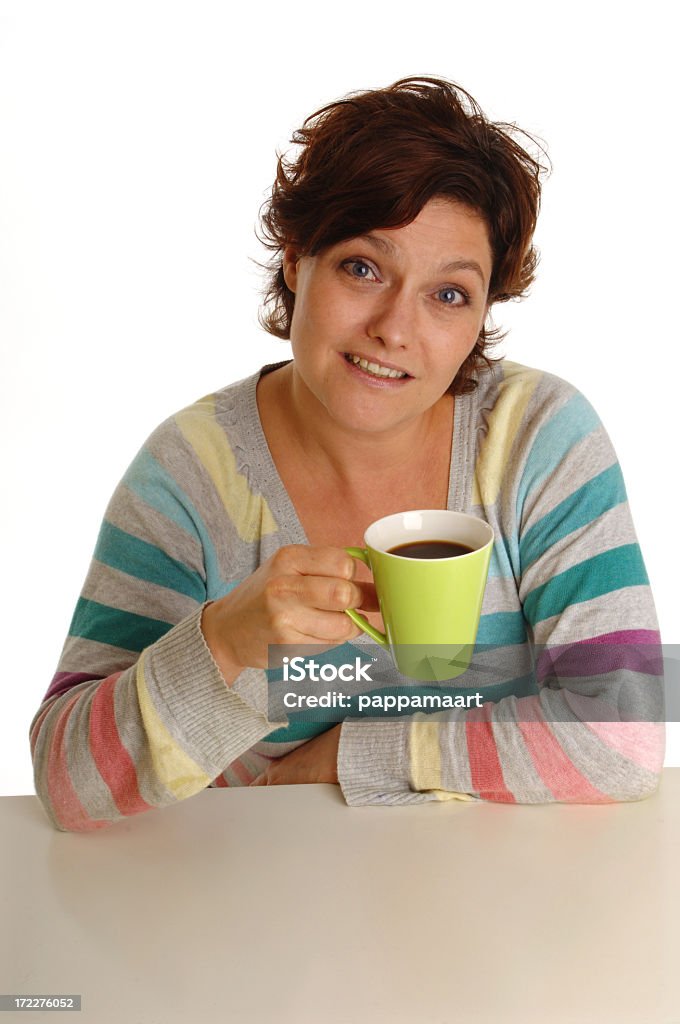 Jovem mulher com café - Royalty-free 30-39 Anos Foto de stock