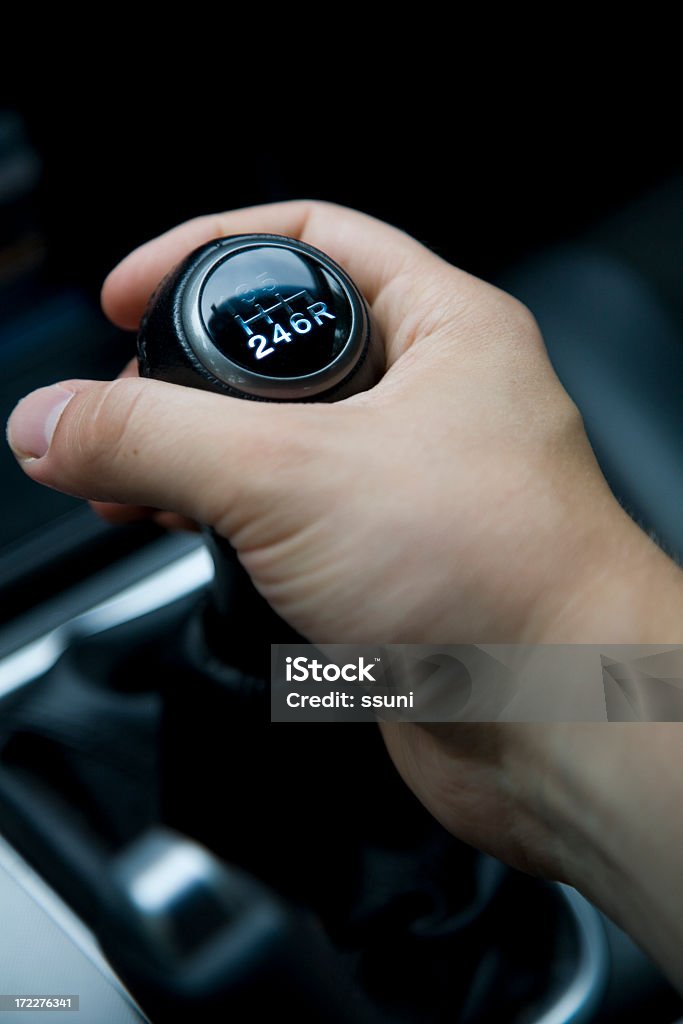shifting manual hand shifting manual gears Gearshift Stock Photo