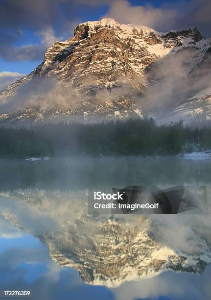 Mountain Reflection Stock Photo - Download Image Now - Alberta, Banff, Banff National Park