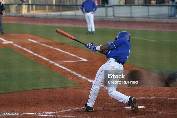 Batter In Baseball Just Swung His Bat About To Run Stock Photo - Download Image Now - Baseball Player, Baseball - Sport, Swinging