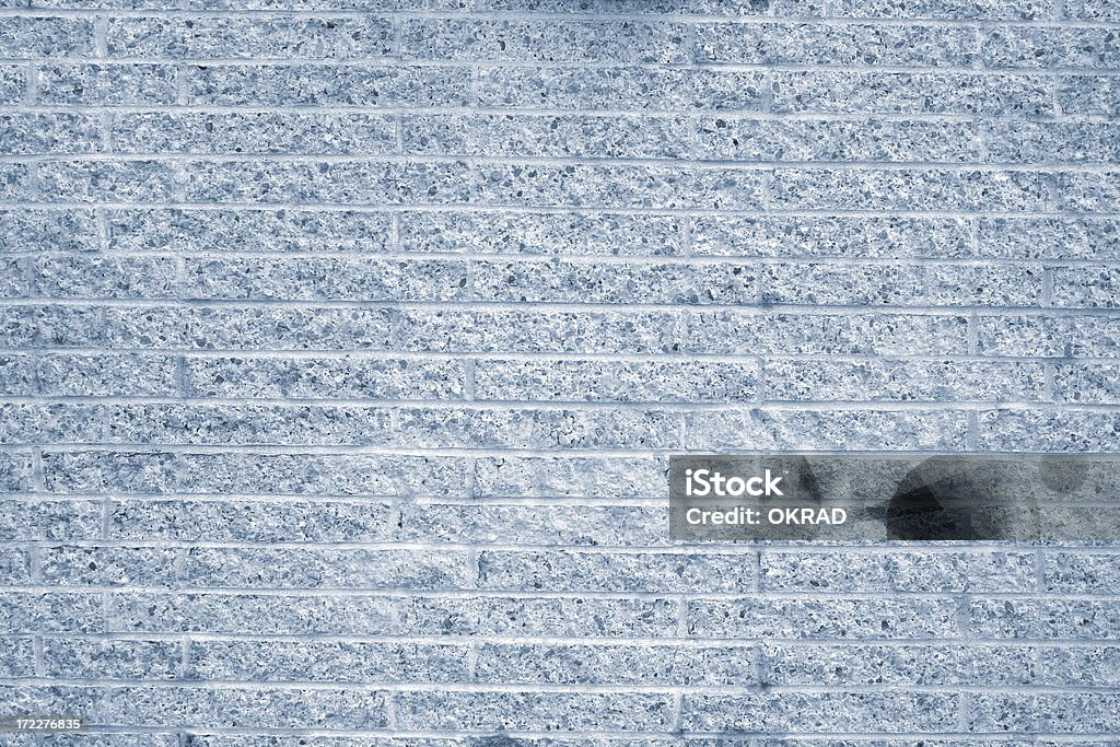 Bleu mur de briques - Photo de Affiche libre de droits