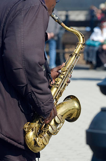 istock Sax Player - Street Musician 1 172277104