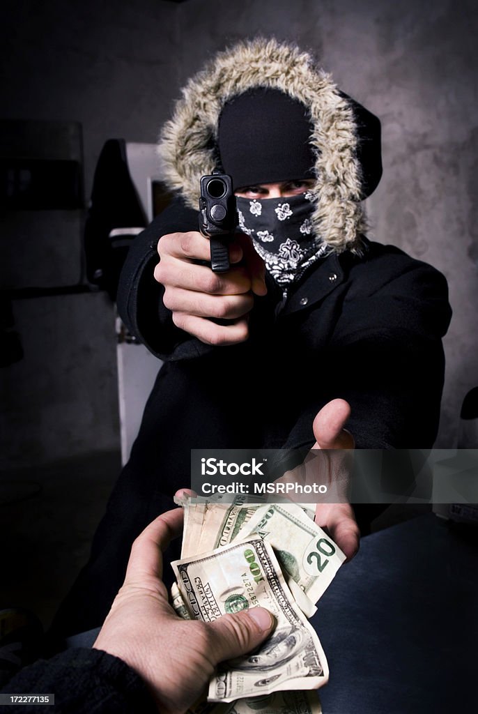 Assalto com arma ponto II - Royalty-free Arma de Fogo Foto de stock