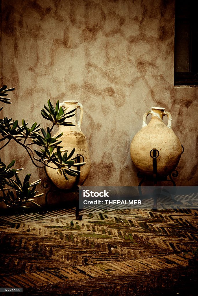 amphoras "roman clay pots in the courtyard of castle sant angelo, vatican city, rome" Amphora Stock Photo