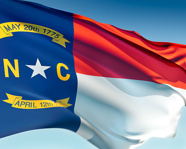 Bandeira da Carolina do Norte - foto de acervo