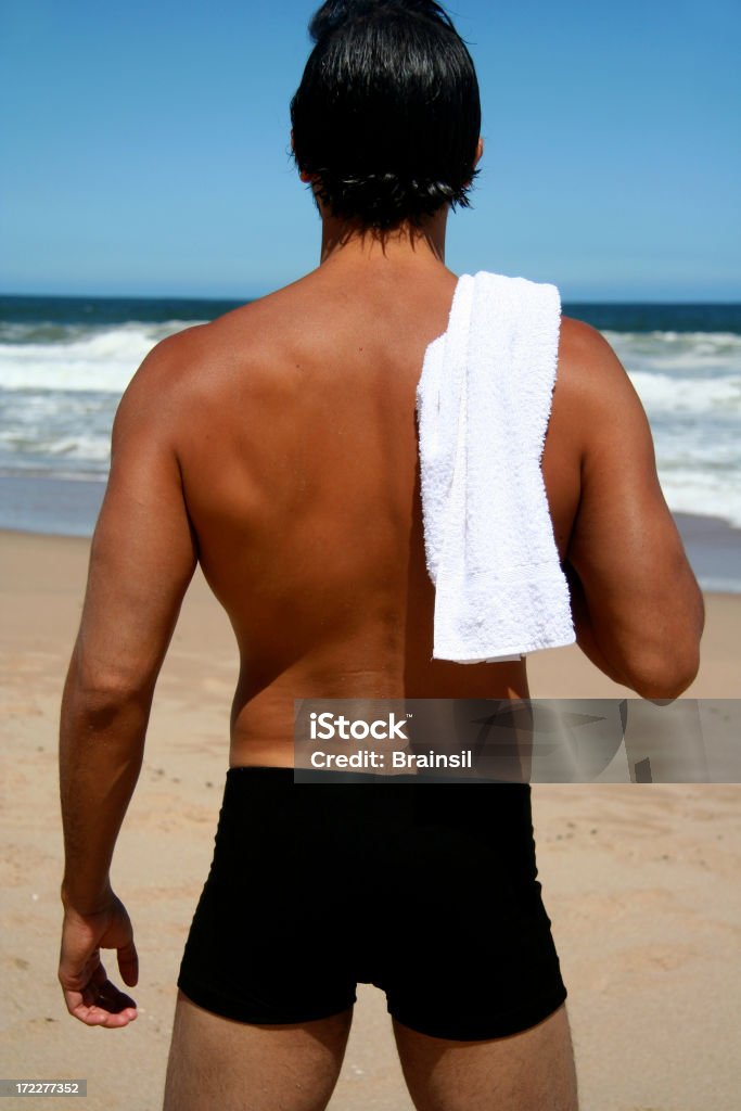 Homem na praia - Royalty-free Adulto Foto de stock