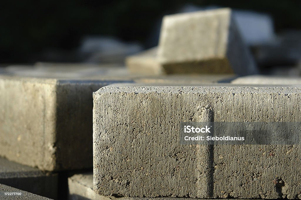 Concrete paving stones Asphalt Stock Photo