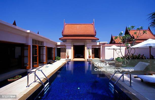 Foto de Villa Phuket Tailândia e mais fotos de stock de Arquitetura - Arquitetura, Azul, Característica arquitetônica