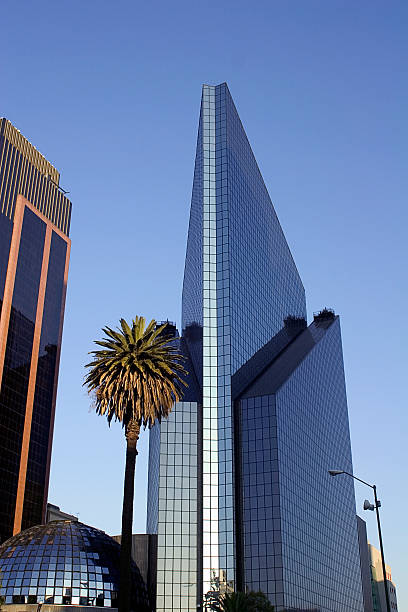 istock Mexican stock exchange building near a palm tree and sky 172278217