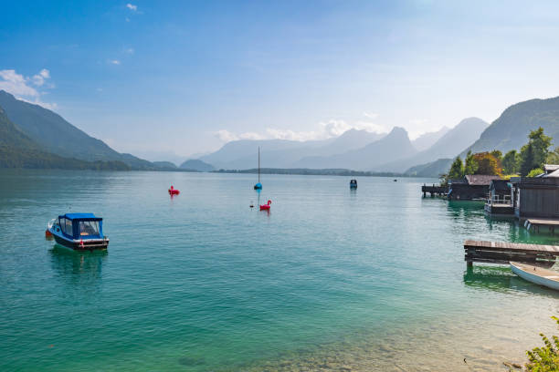 beautiful glacial lake in the Austrian Salzkammergut