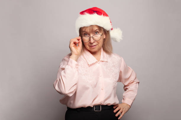 Free Stock Photo of Old Woman in Red Hat and Glasses | Download Free ...