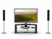 Home Theater System with Widescreen LCD/Plasma TV