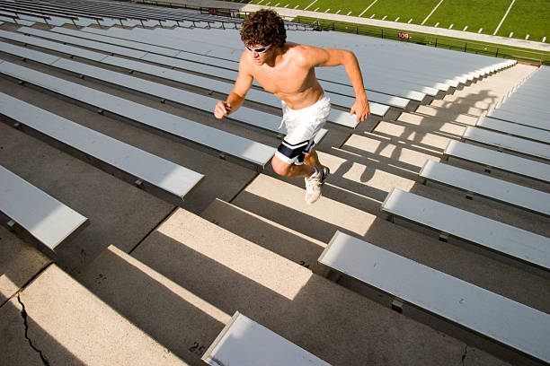 istock Grueling workout on stadium stairs 172279283