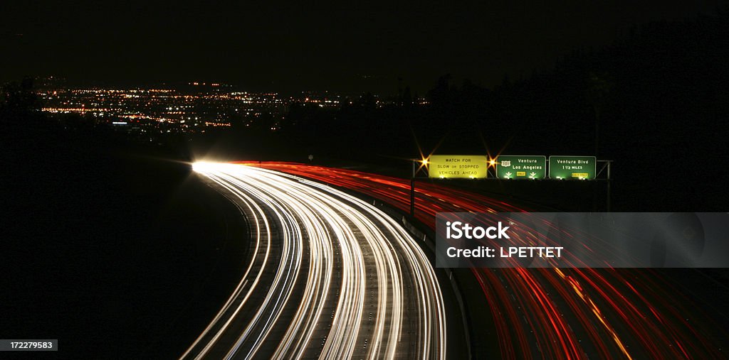 Los Angeles - 405 Freeway - Lizenzfrei Los Angeles Stock-Foto