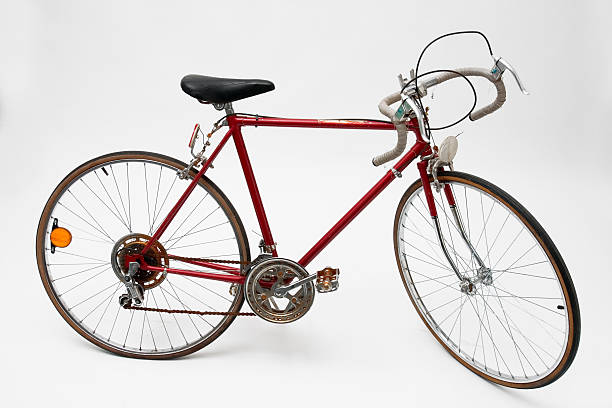 赤色 10 高速自転車 - ten speed bicycle ストックフォトと画像