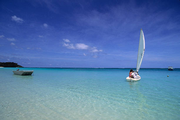 istock Sailboat On Crystal Blue Water 172279957