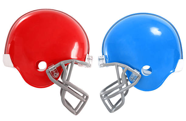 2 Football Helmets going head to head, easy to adjust colors by adjusting the hue values.