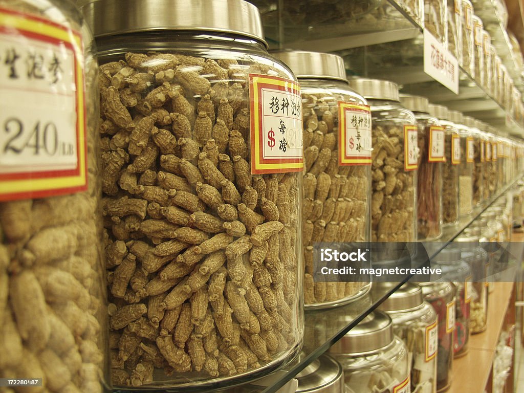 Ginseng zum Verkauf in Chinatown - Lizenzfrei Chinesische Kultur Stock-Foto