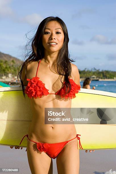 Surfer Girl Stock Photo - Download Image Now - Hawaii Islands, Waikiki, Waikiki Beach