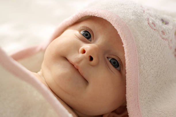 Baby In Towel Stock Photo - Download Image Now - Baby - Human Age, Dry,  Affectionate - iStock